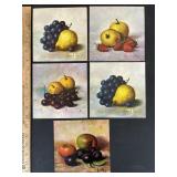 1959 Henk Bros Fruit Lithographs