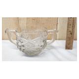 2 Handled Mid Century Bowl/Grape Design