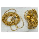 2 Yellow Extension Cords