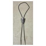 Bolo Tie w/ Silver-Toned Thunderbird