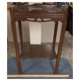 2 Tier Wooden Side Table/Tray Top Design