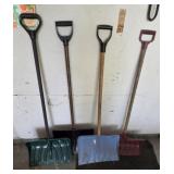 4 Snow Shovels