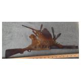 Metal 'Gone Hunting' Sign