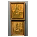Man & Woman Bathing in Wooden Tubs