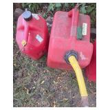 2 Gas Cans- 5 & 2 gallon