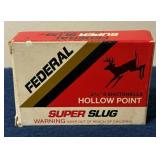 Full Box Federal 20 Gauge Slugs