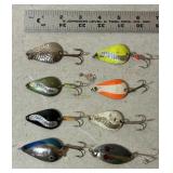 8 Fishing Spoons- Lucky Glo