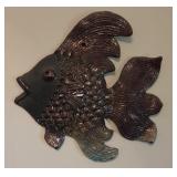 Ceramic Fish Wall Decor 12' wide