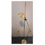 MCM Articulated Brass Floor Lamp 48'