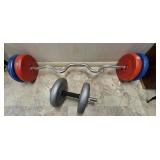 Weight Set w/ Bar & Hand Weights