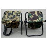 2 Camo Fold Up Chairs