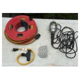 Work Light, Extension Cord & Reel, Adapter Plugs