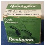 Full Box Remington 20 Gauge #6 Shot Shells