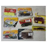 Assortment of Soft Plastic Fishing Lures