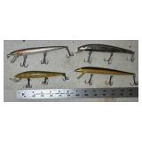 4 Large Minnow Fishing Lures