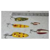 5 Vintage Daredevil Fishing Lures