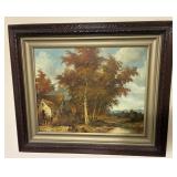 Framed Canvas Landscape Painting
