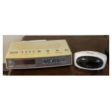 GE Clock Radio & Westclox Alarm Clock