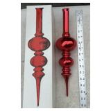 Red Glass Tree Topper