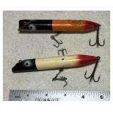 2 Wooden Fishing Lures