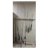 Large Collection of Fishing Rods & Reels