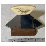 Alaska Ulu Knife w/ Wooden Stand