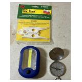 Tick Plier, Flash Light, Compass