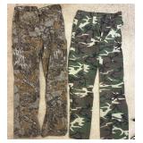 2 Pairs of Camo Pants- 34x38