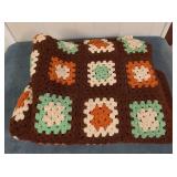 Crocheted Granny Square Blanket 40'x72'