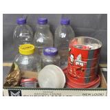 ASSORTMENT HARDWARE IN JUICE BOTTLES