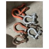 6 LARGE SHACKLES
