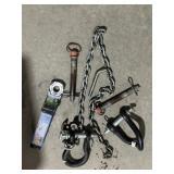 TOW HITCH, CHAIN, SHACKLES, HITCH PINS