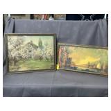 ART DECO FRAMED PRINTS 21"x 12" & 20" x 16"