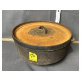 12" CAST IRON FOOTED DUTCH OVEN