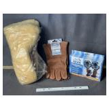 WELDING GLOVES, SNOW MITTS, TRACTION SLIP ONS