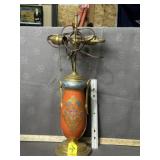 VINTAGE PORCELAIN HAND PAINTED LAMP BASE