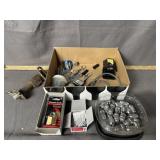 LUG NUTS, STANLEY BLADES, MASTER PAD LOCKS