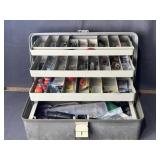 FISHING TACKLE BOX W/ TACKLE GEAR