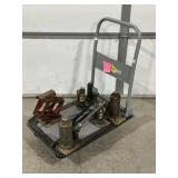 HYPER TOUGH ROLLING CART W/ SEVERAL JACKS