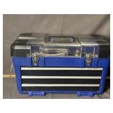 3 DRAWER PLASTIC TOOL BOX W/ HARDWARE