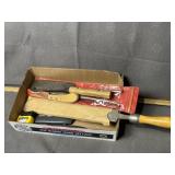 LARGE FILE, NIPPERS, TAPE MEASURE, HOOF TRIMMER