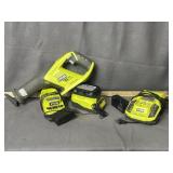 RYOBI SAWZALL W/ BATTERY & 3 CHARGERS WORKS