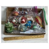VINTAGE HANDMADE BEADED & SEQUIN CHRISTMAS ORNAMEN