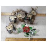 CHRISTMAS WILDLIFE DECOR, OWL, DOVE