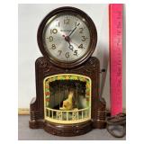MASTERCRAFT SWINING BIRD CLOCK