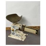 VINTAGE PELOUZE STORE COUNTER SCALE