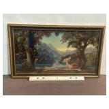 R. ATKINSON FOX "MOTHER & CHILD" FRAMED PRINT