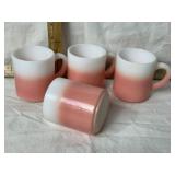 4 FIRE-KING PINK GLASSES