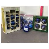 BLUE XMAS TREE DECORATIONS