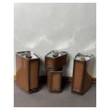 MID-CENTURY LINCOLN BEAUTY WARE CANISTER SET